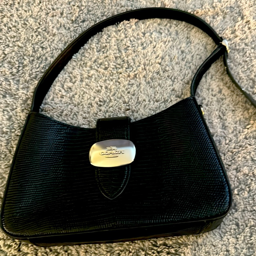 Black coach bag new condition